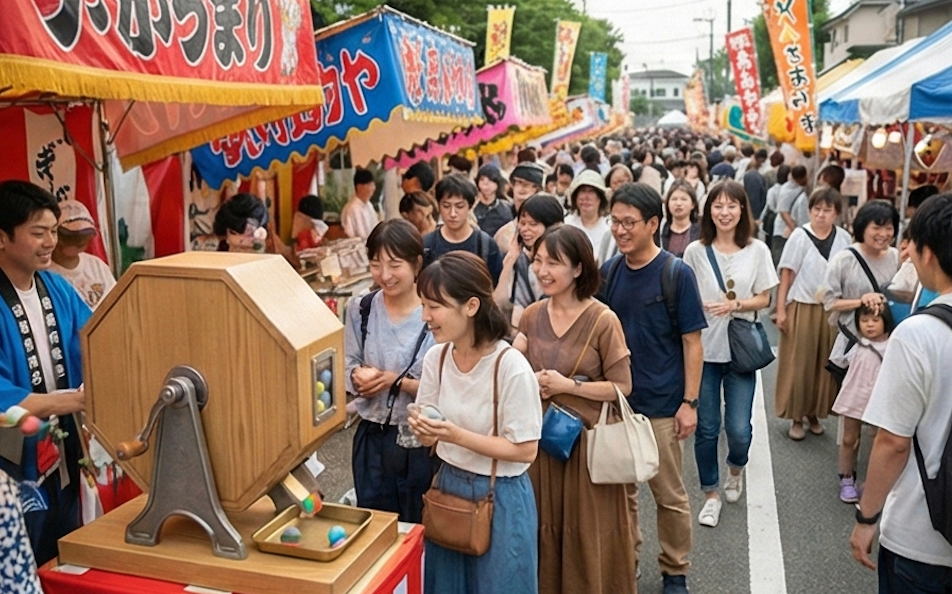 ガラポン抽選機