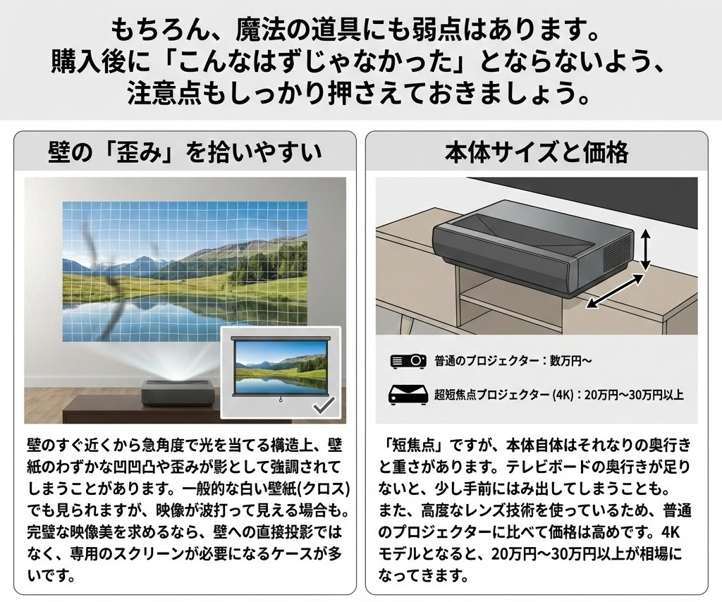 超短焦点プロジェクター