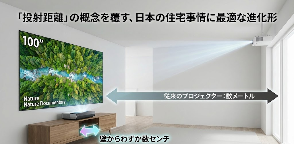 超短焦点プロジェクター