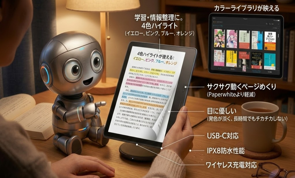 Kindle Colorsoftのメリット