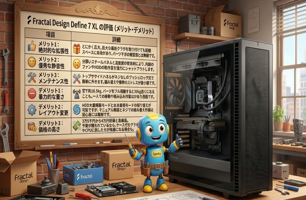 Fractal Design Define 7 XLのメリット・デメリット