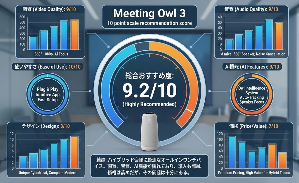 Meeting Owl 3の評価