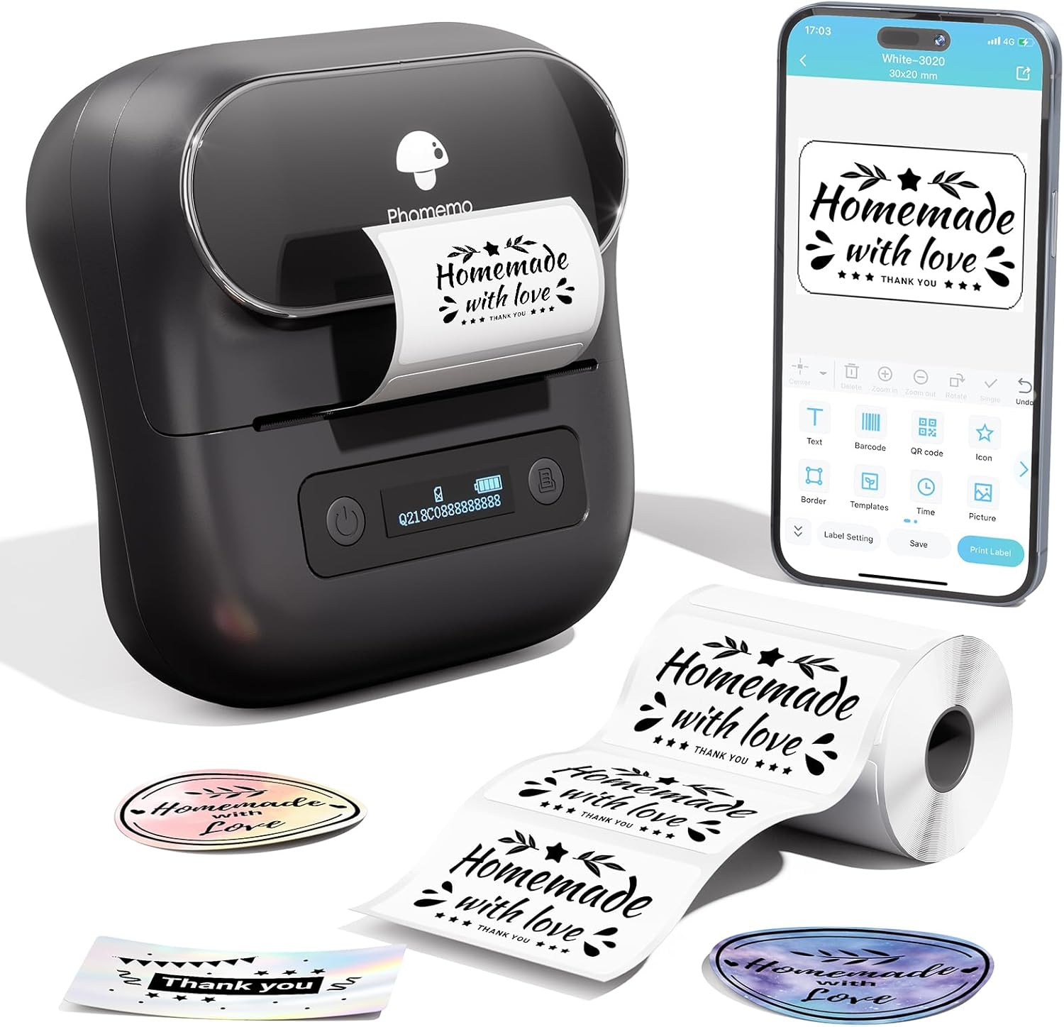 Bluetooth接続ラベルライター