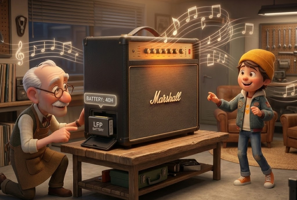 Marshall Bromley 750とおじいさんと子供