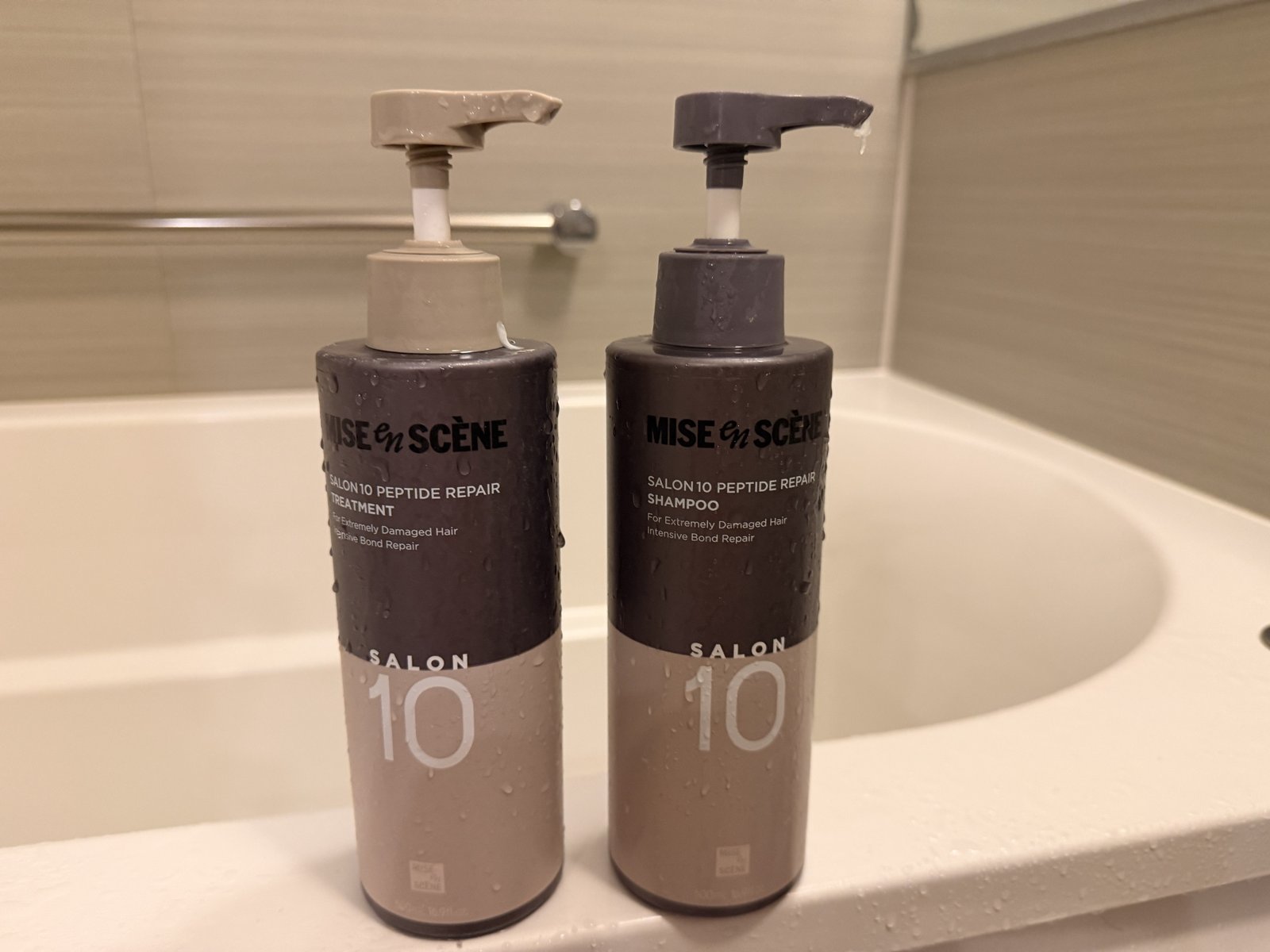 SALON10 ペプチドリペアのシャンプーとトリートメント(実物)