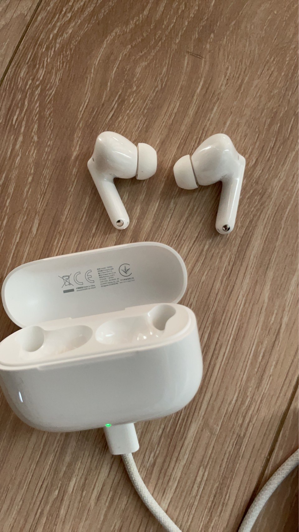 HUAWEI FreeBuds SE 4 ANCの実物(本体と充電ケース)